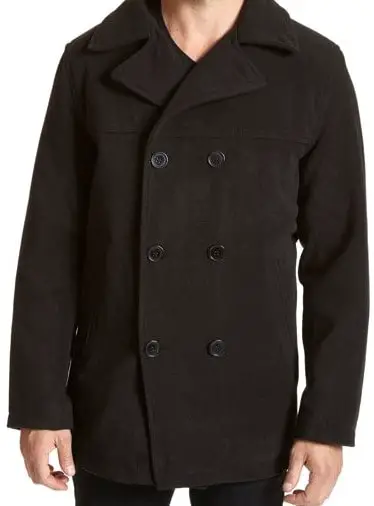 Excelled Men's Polyester Peacoat 