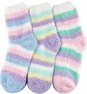 HASLRA Premium Soft Warm Microfiber Fuzzy Socks