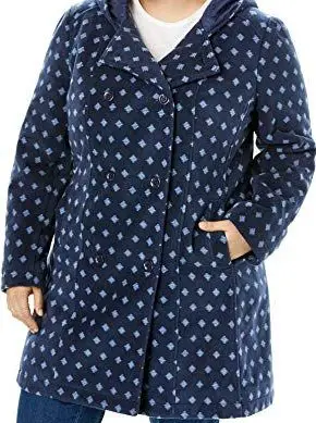 Woman Within Women's Plus Size Peacoat