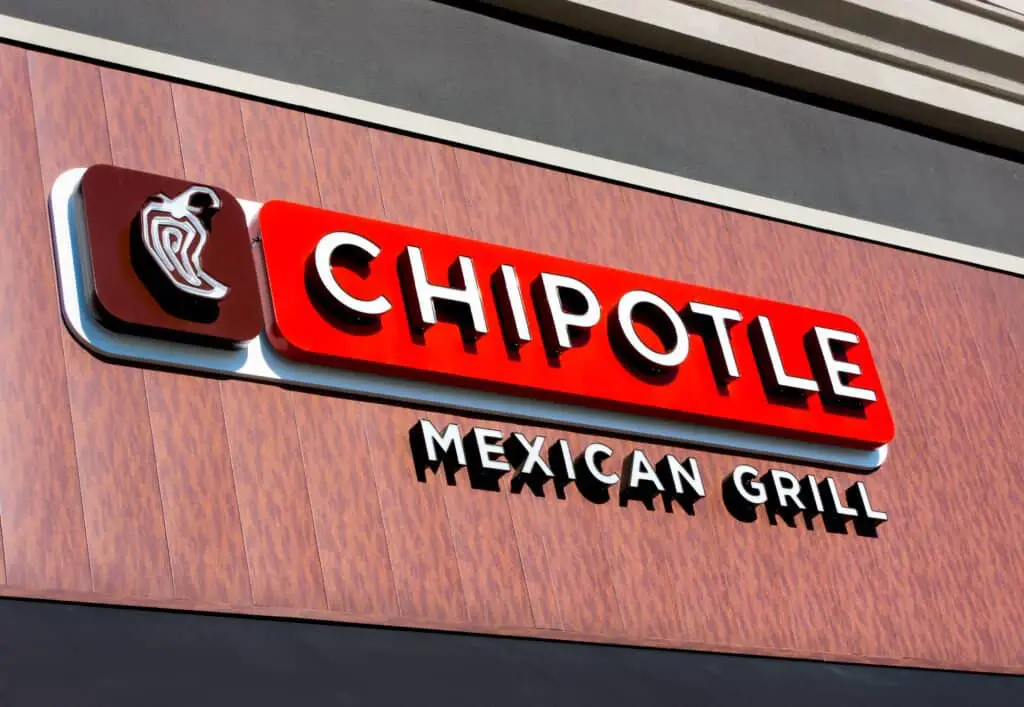 Chipolte Mexican Grill Sign